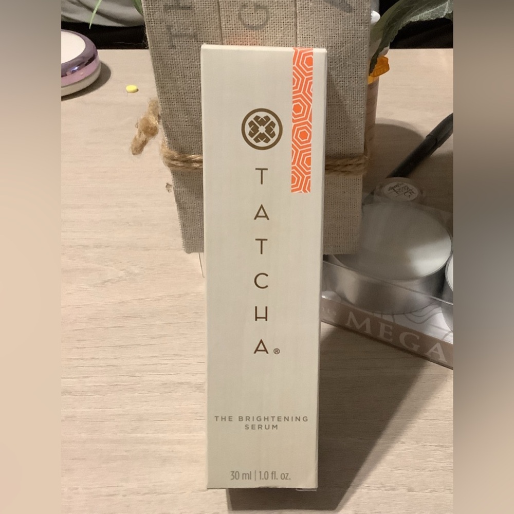 Tatcha Brightening Serum in Cream and Orange